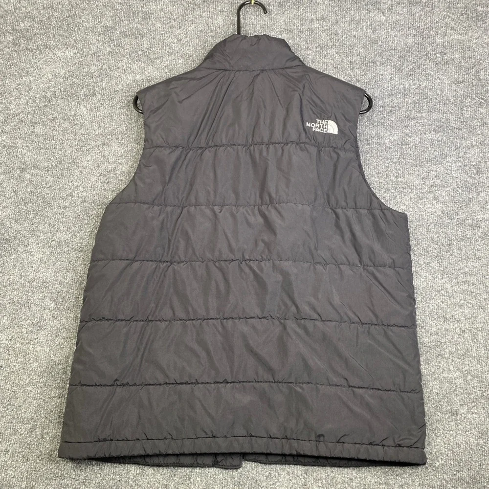 The North Face Mens Black Insulated Puffer Vest NF0A33RK Small Snap Front